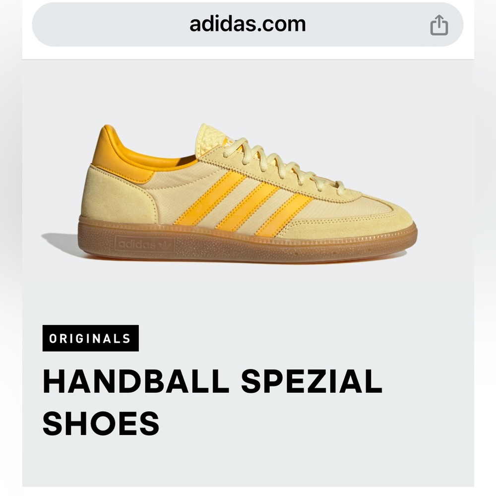 Adidas ORIGINALS
HANDBALL SPEZIAL
SHOES GOLD NWT- Hard to find!